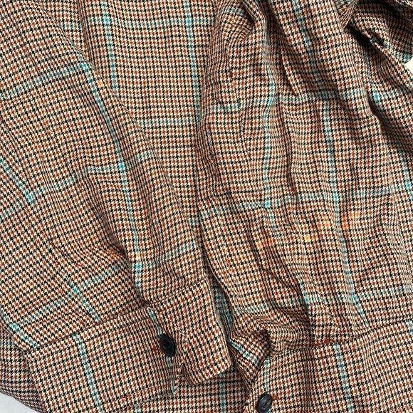 (A54) rag & bone Field Plaid Shirt, Color - Tan Multi, Size Medium - Picture 15 of 16